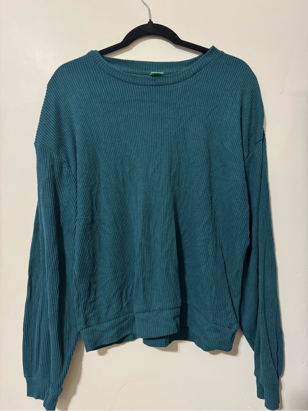 Honeydew Intimates Teal Ribbed Long-Sleeve Pullover